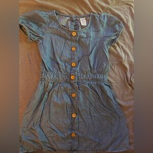 OSH Kosh , girls size 5T Jean dress , EUC